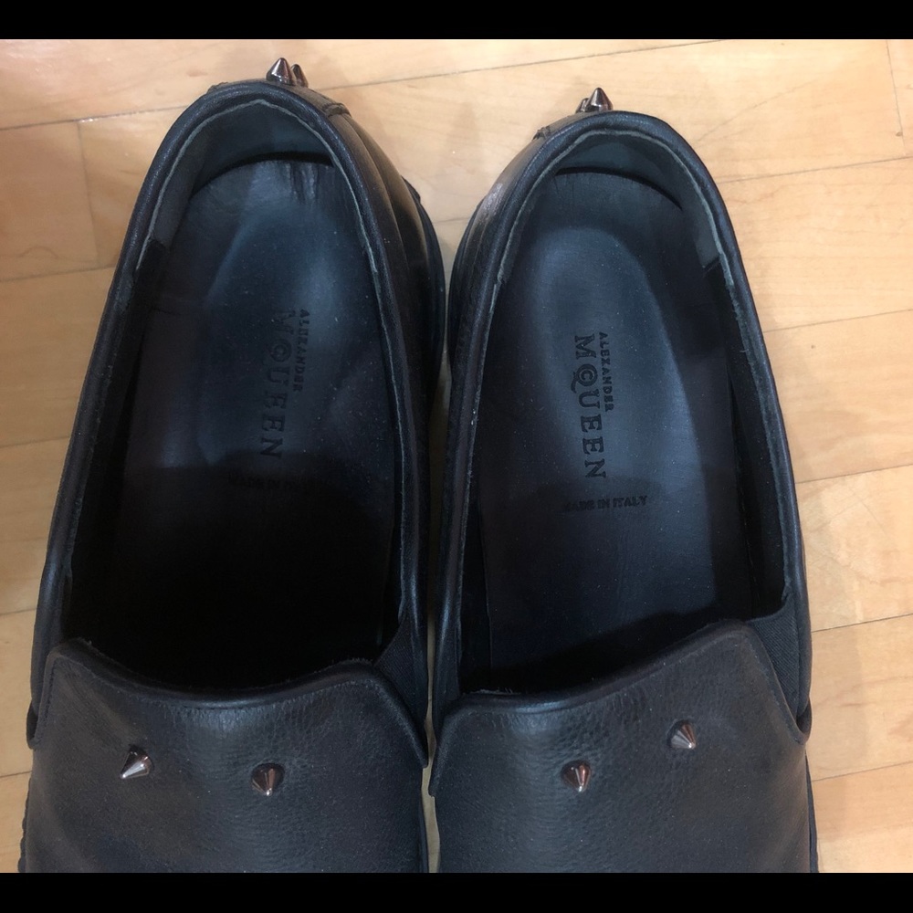 Alexander MCQ black leather sliver Slip-on sneaker - Picture 2 of 6